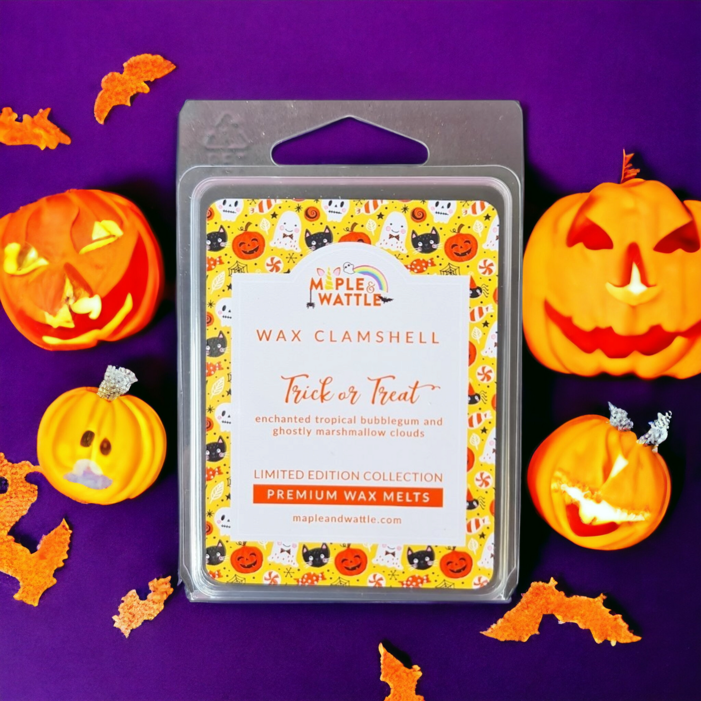 Trick or Treat Wax Clamshell