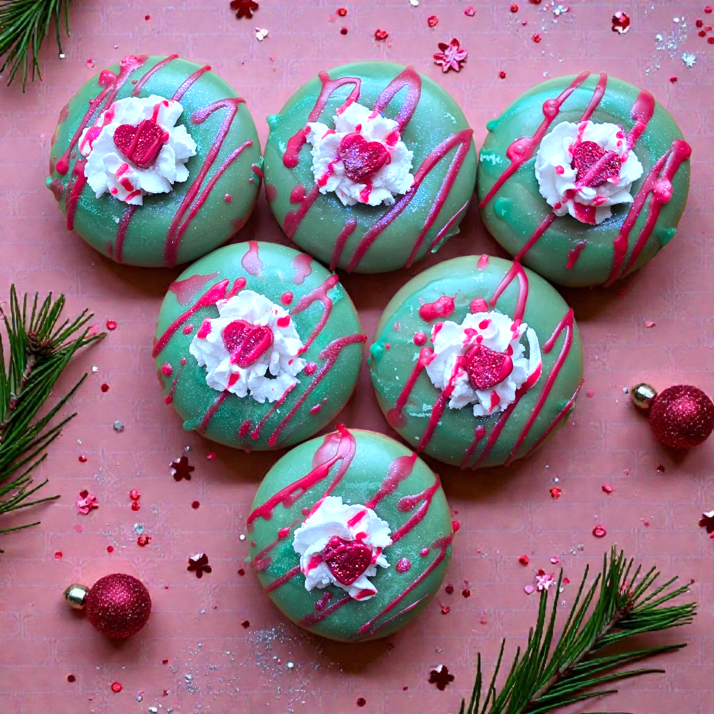 Grinch Cookies Wax Donuts