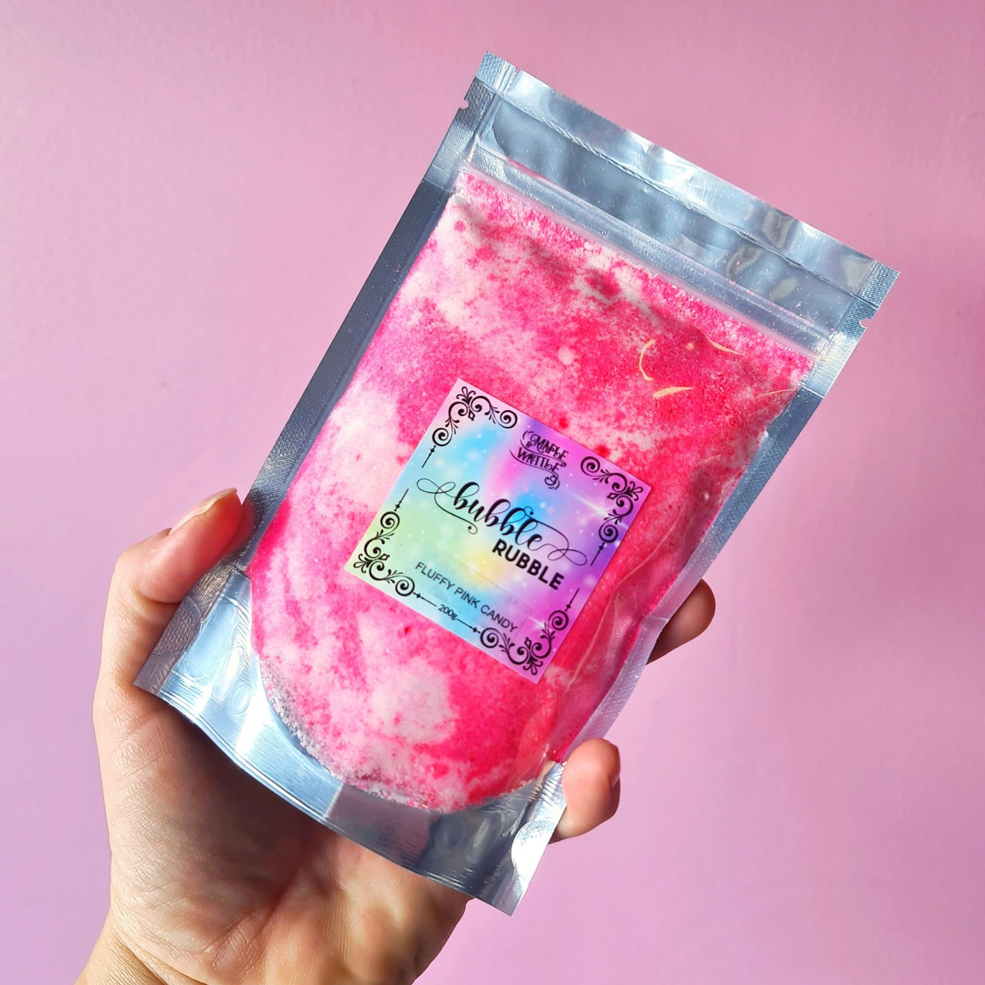 Fluffy Pink Candy Bubble Rubble - Maple & Wattle
